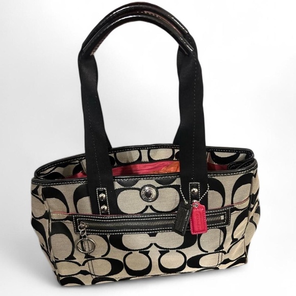 COACH Signature Daisy Signature Large Tote F14878 SBWBK with 2 Hangtags - Picture 1 of 13